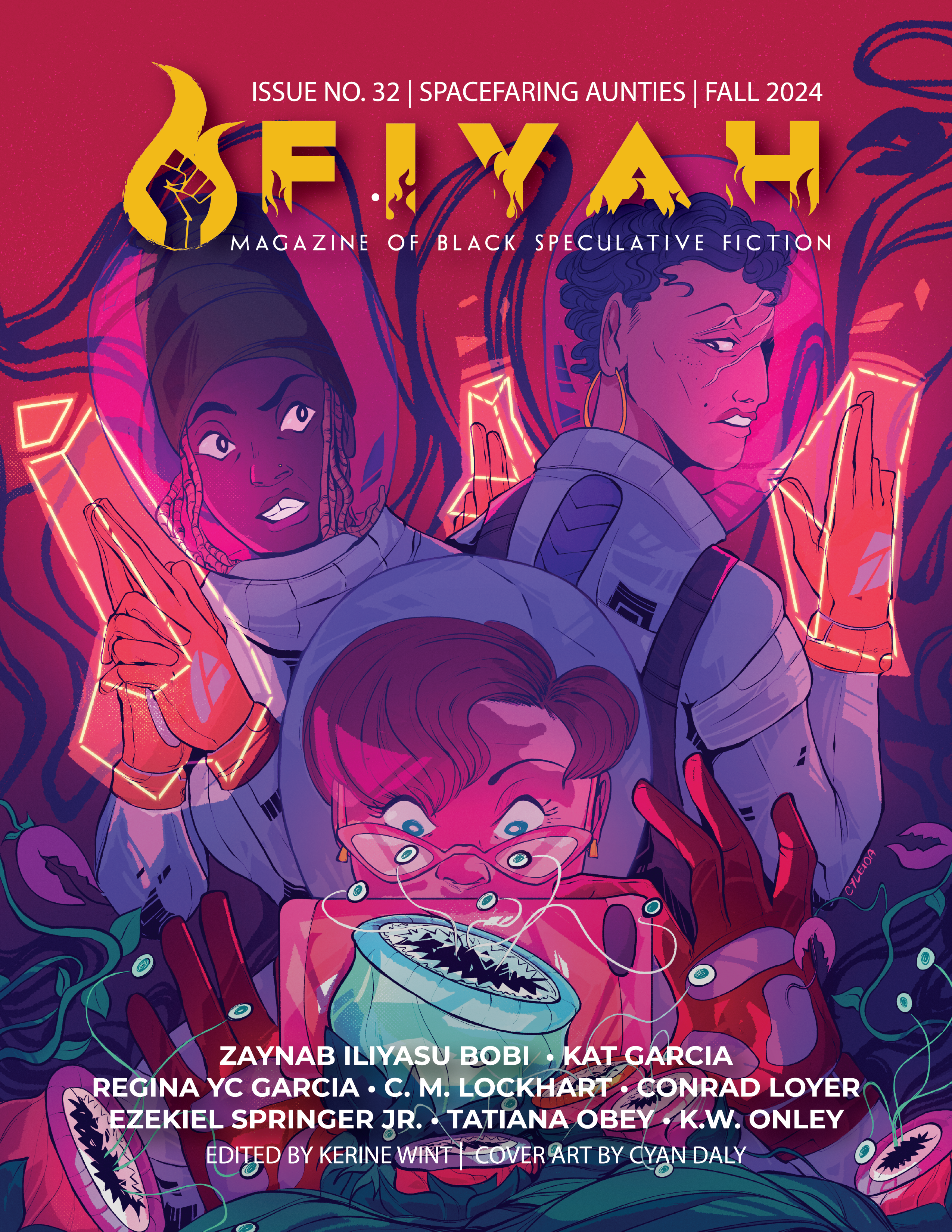 cover for FIYAH Issue 32, Spacefaring Aunties