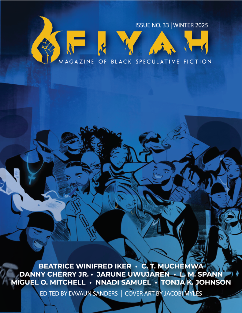 cover for FIYAH Issue 33 featuring poeple at a night club